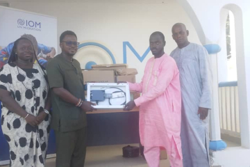 IOM donates weather station equipment worth over D2M to Dept. of Water Resources
