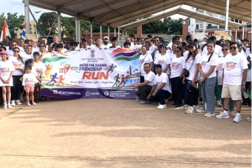 Indian High Commission organises India-Gambia friendship run