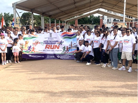 Indian High Commission organises India-Gambia friendship run