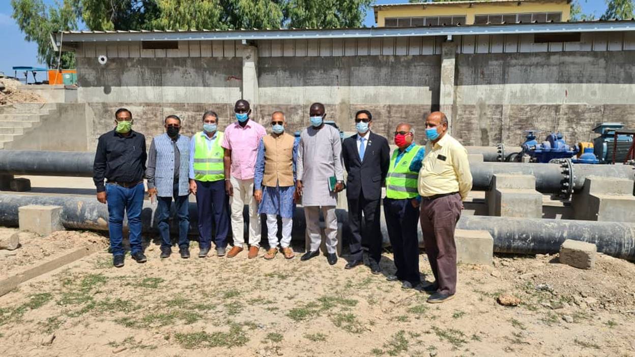 India diplomat visits NAWEC project replacing 260km water pipes in urban Gambia