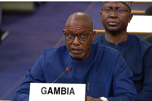 Interior Minister Sanyang makes case at UNHCR executive session