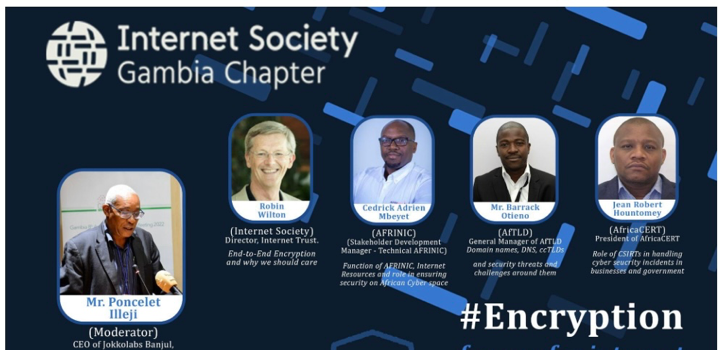 Internet Society Gambia holds online webinar on internet safety, encryption
