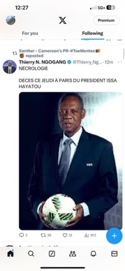 Issa Hayatou: Former CAF president dies at age 77
