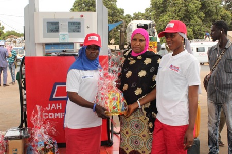 Jah Oil Brikama New Town Station puts smiles on faces of customers with Ramadan gifts
