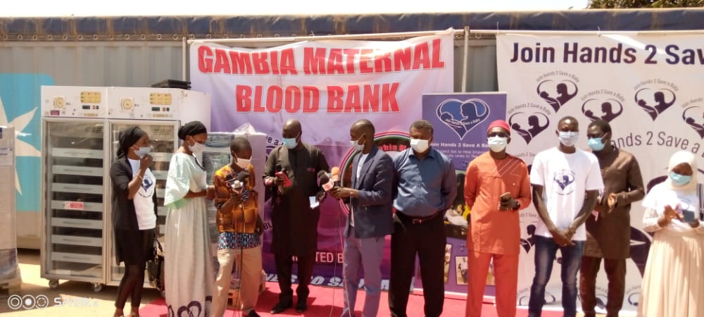 Join Hands 2 Save A Baby gives 5 blood refrigerators to MOH