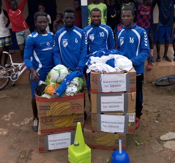 KWT football academy boosted with jerseys, balls