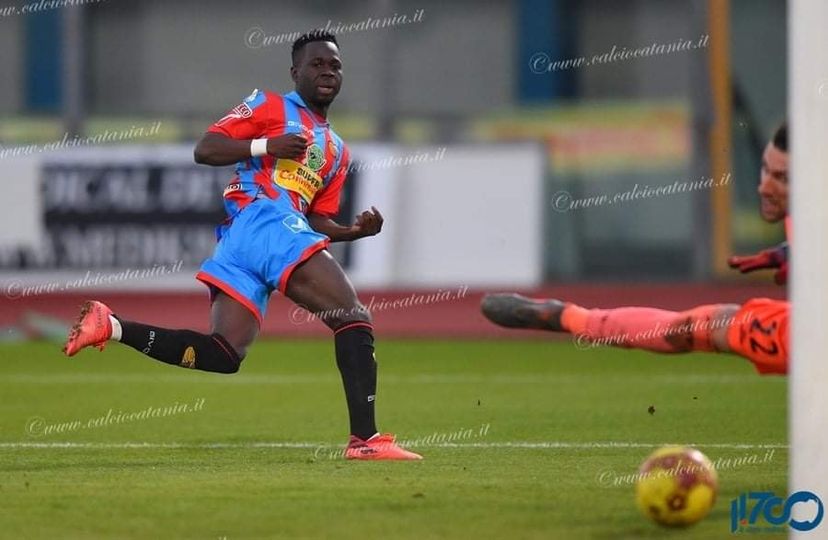 Kalifa Manneh scores first Serie C league goal for Catania