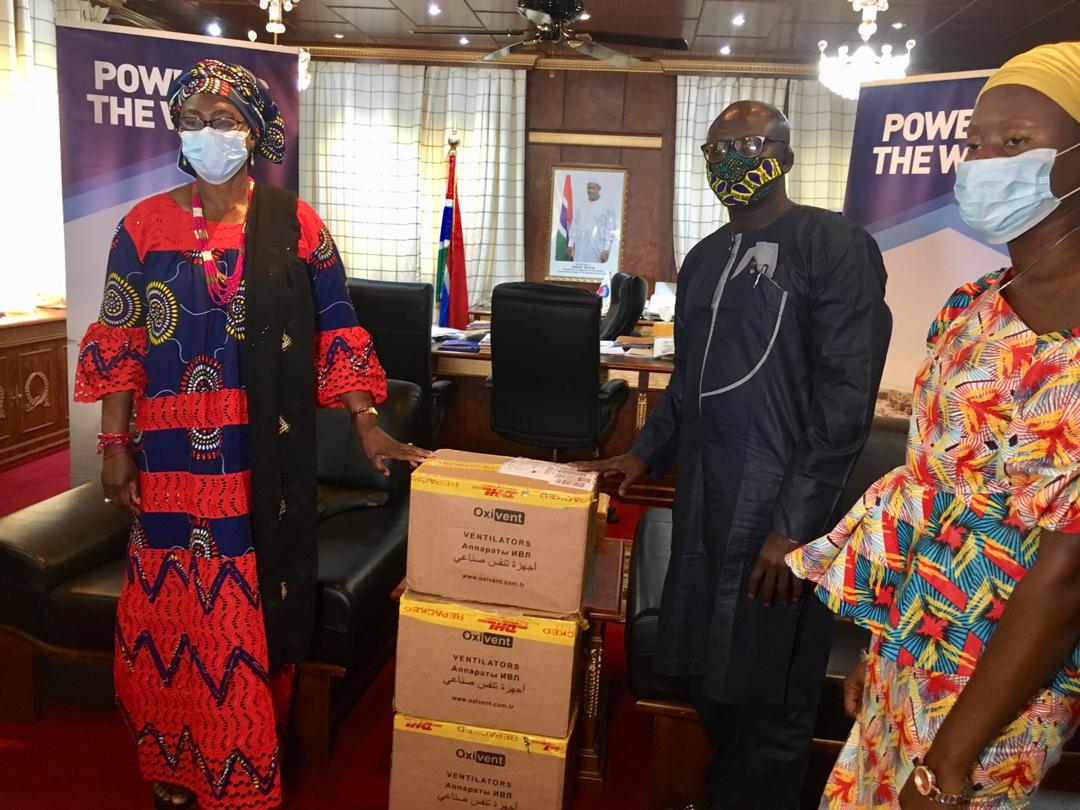 Karpowership donates 5 ventilators worth D6m to Gambia