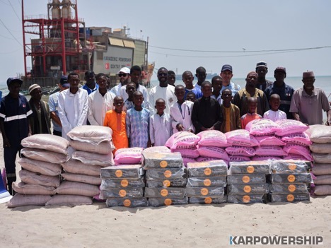 Karpowership presents foodstuffs worth over D679 to needy Gambians
