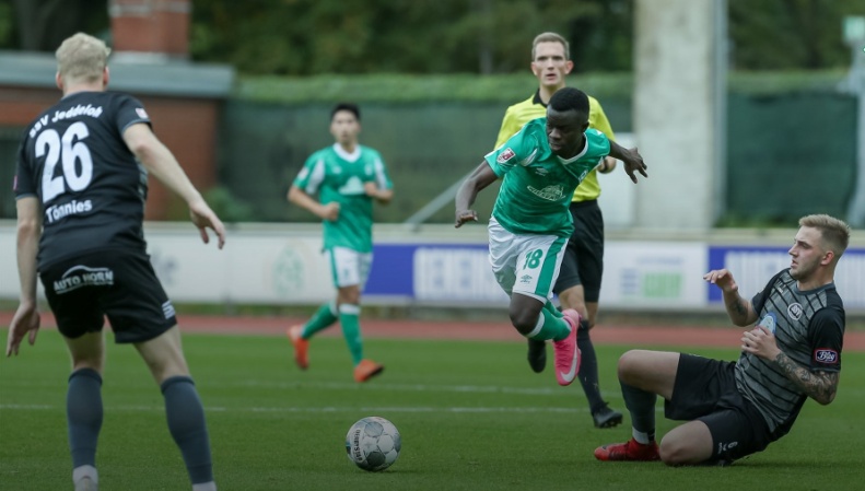Kebba Badjie scores fourth league goal for Weder Bremen U-23