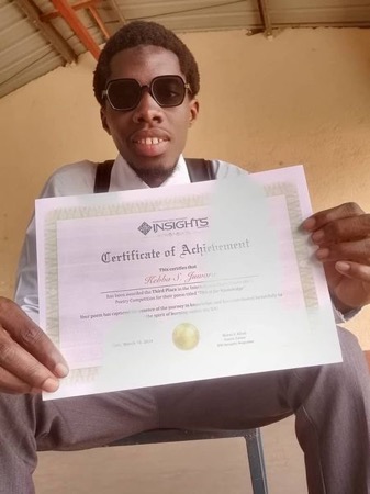 Panacea Poet secures 3rd place in IOU’s Global Poetry Competition