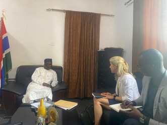High Commissioner King & Darboe discuss pertinent issues