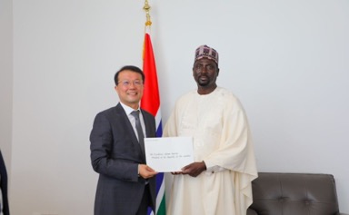 Korean ambassador presents letter to Foreign Minister Dr. Tangara