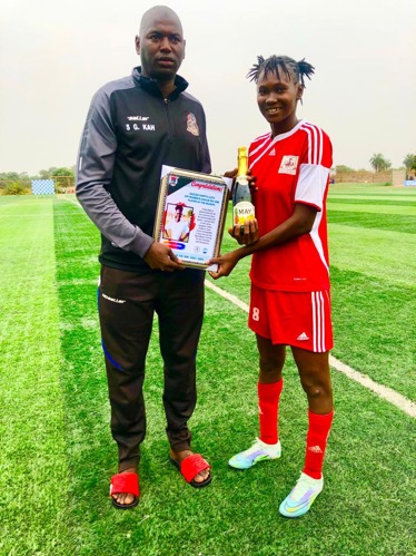 Kumba wins Scorpion TV, Gam Women’s Football Fans TV player of season award
