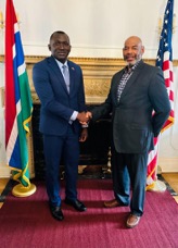 Embassy in Washington DC meets Kunta Kinteh Foundation