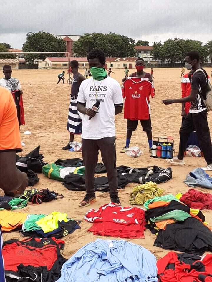 LK Yiri Nyanya Academy thank AFC Upton St. Leonards for assistance