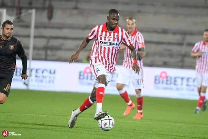 Lamin Jallow scores first goal for Vicenza Virtus