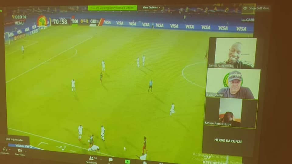 Lamin N. Jammeh participates in Young Talents Referees course on VAR