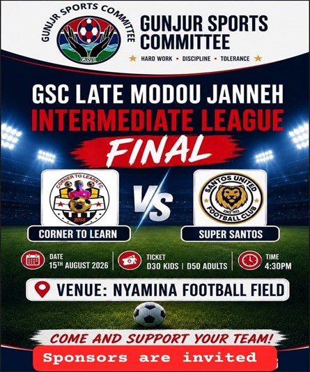 Late Modou Janneh Intermediate League set for Saturday