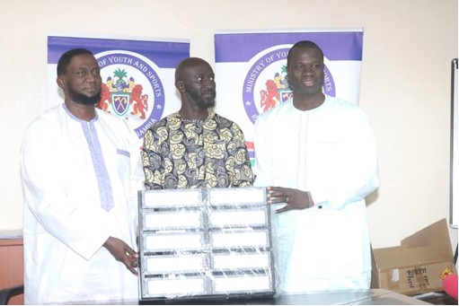 MOYS patronizes Brikama Sports Committee with floodlights worth D385,000