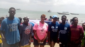 Mamadi Jarju defends swimming crown