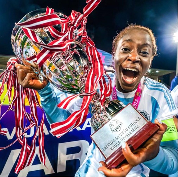 Manyima Stevelmans, Riga FC win double in Latvia 