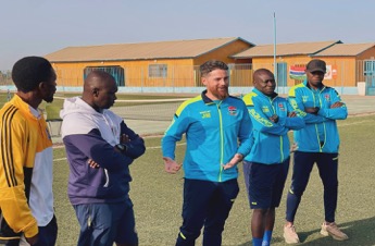 Medina Utd Academy welcome coach Mckinstry to Academy Complex