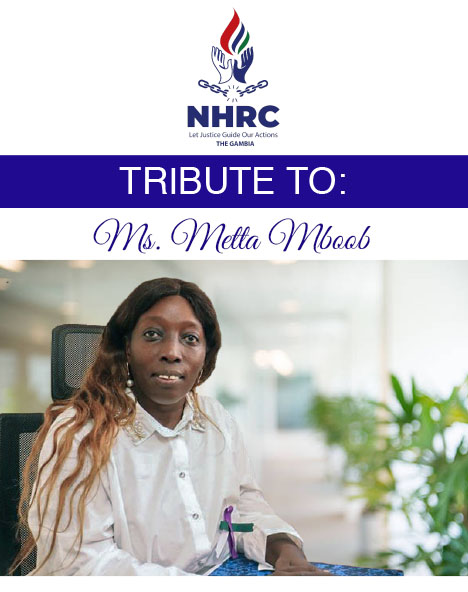 TRIBUTE TO: Ms. Metta Mboob