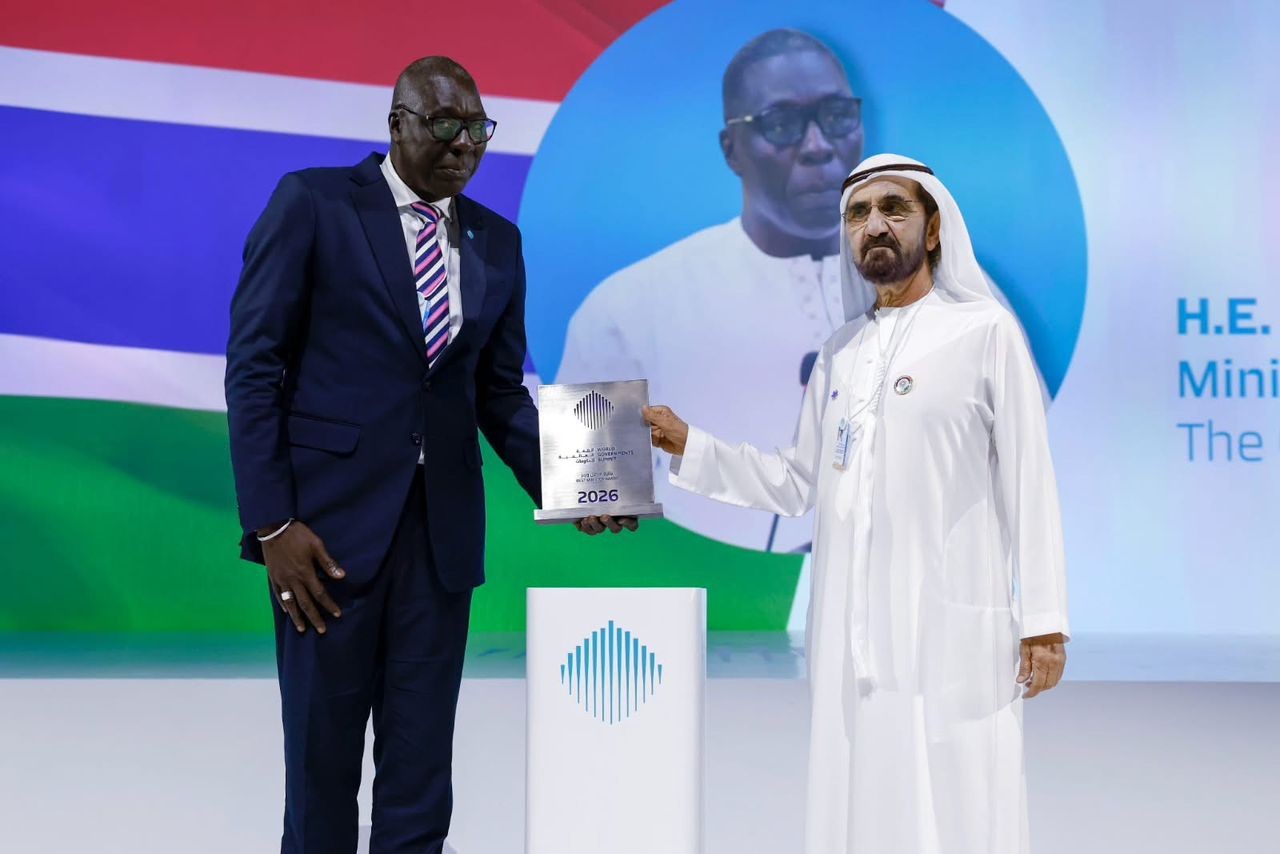 Minister Jobe receives Best Minister Award at World Government Summit