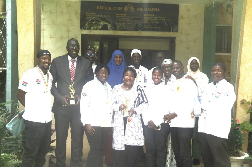 Minister Jobe welcomes triumphant Gambia Chef Association after WAFFEST 2025 victory