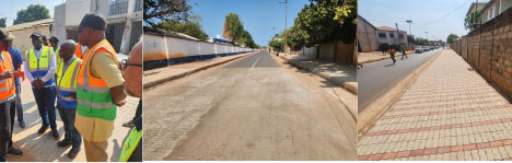 Minister Sillah inspects OIC urban roads project final phase