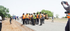 Minister Sillah impressed with progress on CRR north road projects