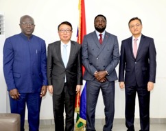 Minister Tangara discusses FOCAC with China’s African affairs DG Wu Peng