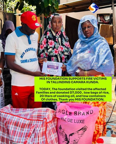 Mis Humanitarian Foundation reaches out to Tallinding inferno victim