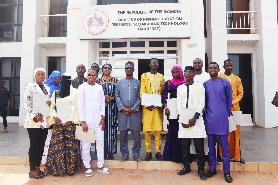 MoHERST awards scholarship to 10 UTG ‘Outstanding Graduates’