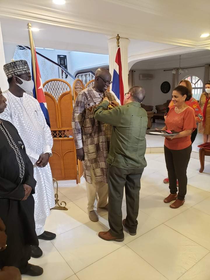 Gambian receives highest prestigious medal from Cuba
