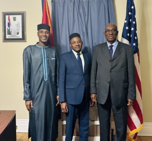 Ambassador Bah, CJ Jallow meet partners in Washington D.C. on strengthening Gambian judiciary