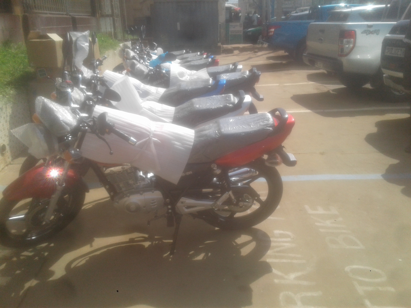 GIZ donates 30 motorbikes to GPF