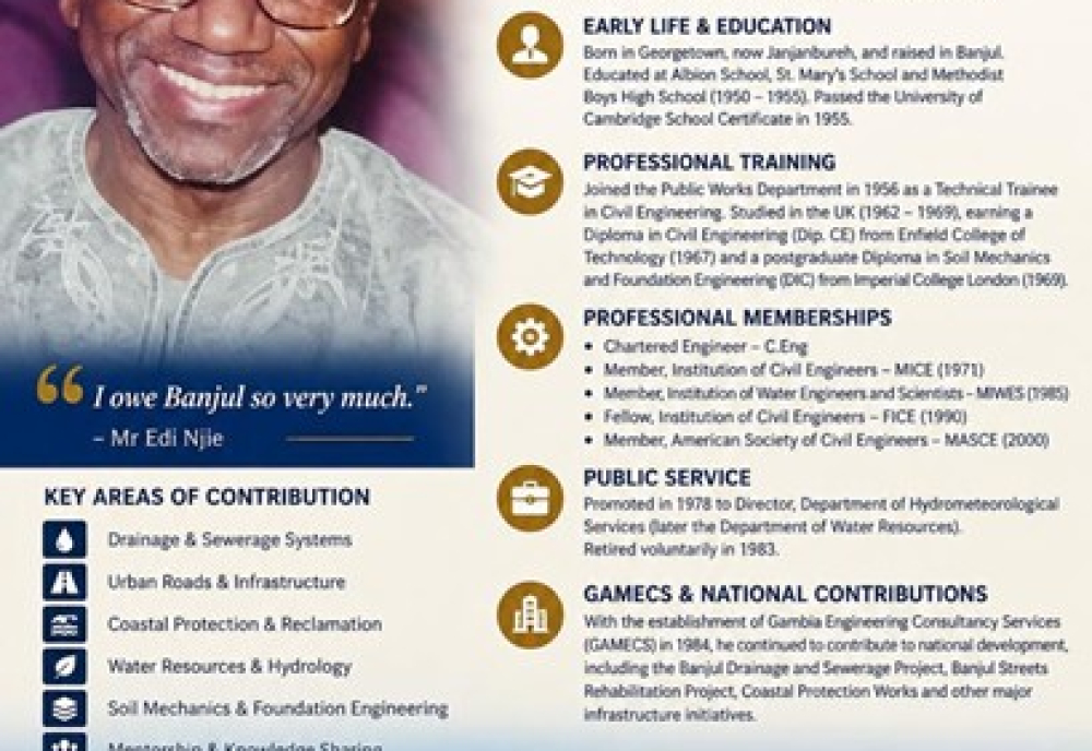 Edi Njie’sengineering legacy spans six decades