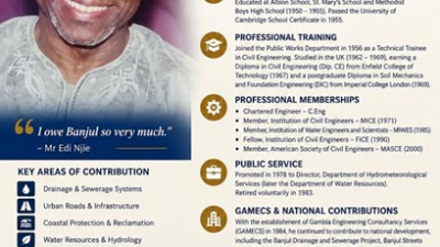 Edi Njie’sengineering legacy spans six decades