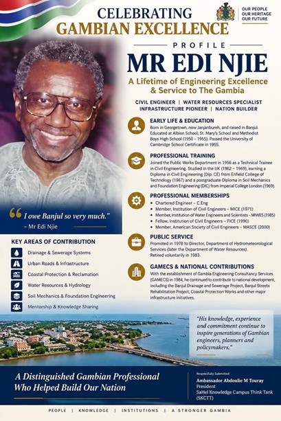 Edi Njie’sengineering legacy spans six decades