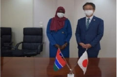 Japanese Embassy receives Gambian scholarship student