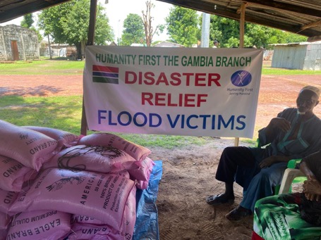 Humanity First Gambia supports NBR flood victims