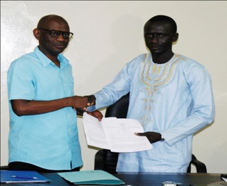 NCAC, Touray Kunda Construction sign over D4m conservation works agreement on Mungo Park Memorial Obelisk