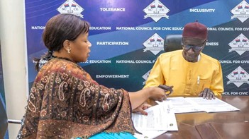 NCCE & partners sign "HOPE" project to enhance civic awareness ahead of December polls 