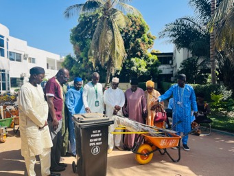 NEA hands over cleansing materials to stakeholders