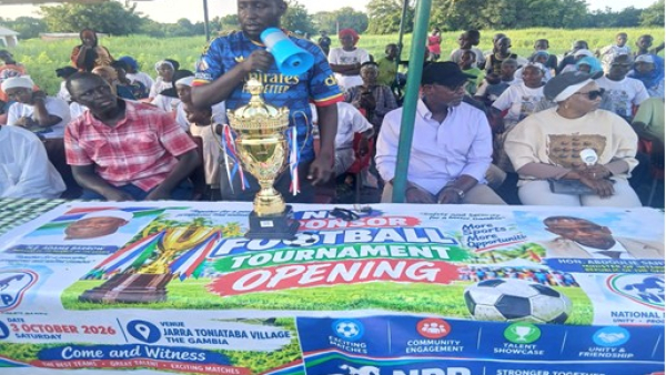 NPP Tournament: Minister Abdoulie Sanyang reaffirms commitment to youth development