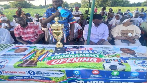 NPP Tournament: Minister Abdoulie Sanyang reaffirms commitment to youth development