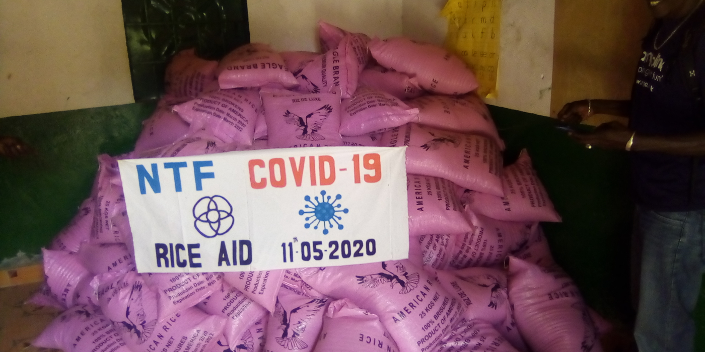 NTF donates 116 bags of rice, detergents to Penyem community