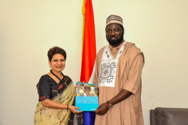 UNICEF country rep presents credentials to Tangara